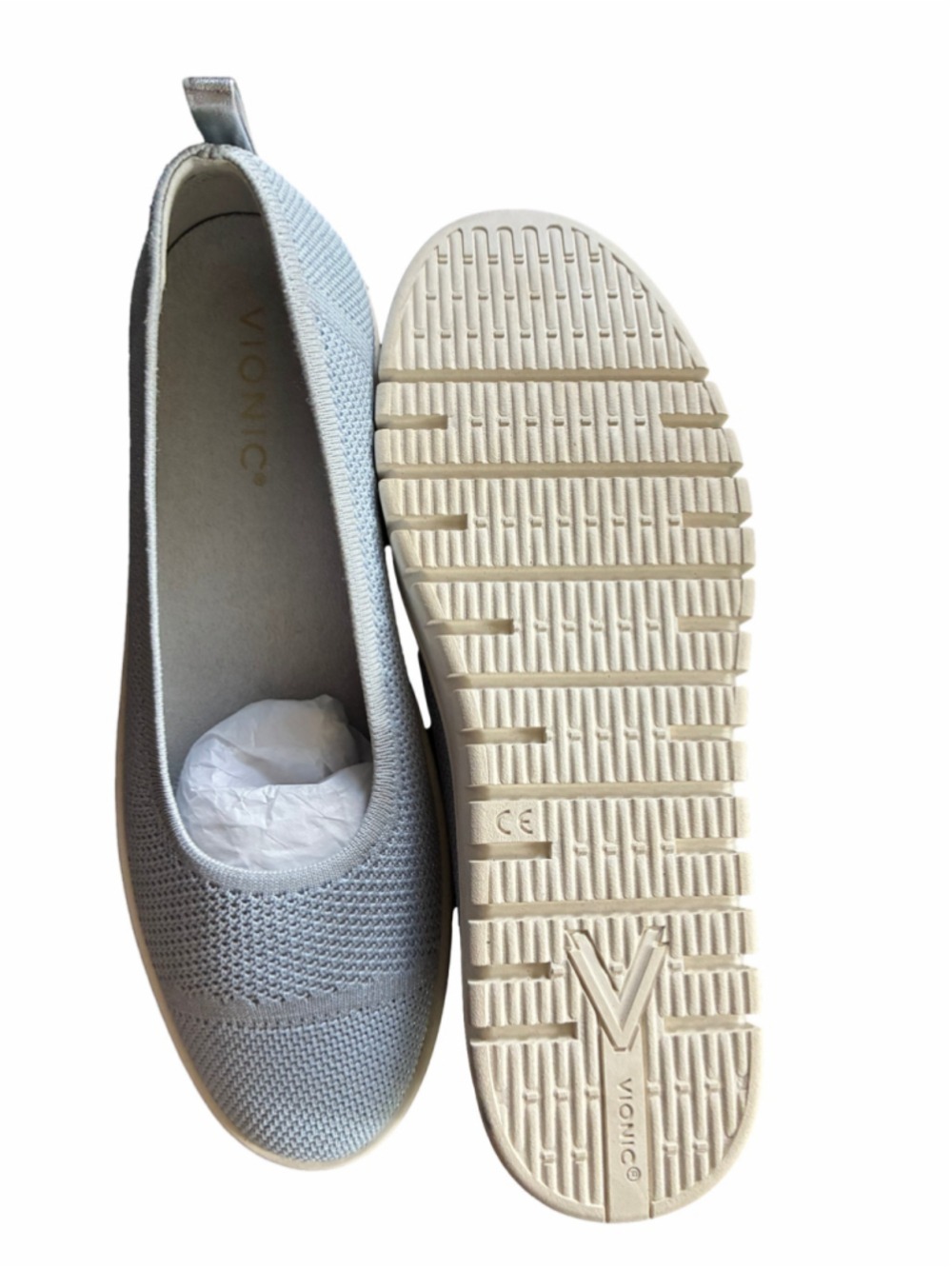 Women's Vionic Uptown Skimmer Knit Flats Size 9 Grey - Picture 3 of 6